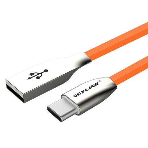 VOXLINK USB type-c кабель 2.4A Быстрая зарядка usb c кабель type-c кабель для передачи данных зарядное устройство usb-c для samsung Note 9 8 Xiaomi mi8 mi6 htc - Цвет: Orange