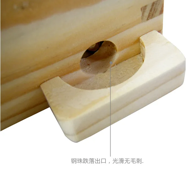 Parent And Child Board Game Wooden Adult Educational Force Maze Toy Ball Bearing Wood Ring Balance Game