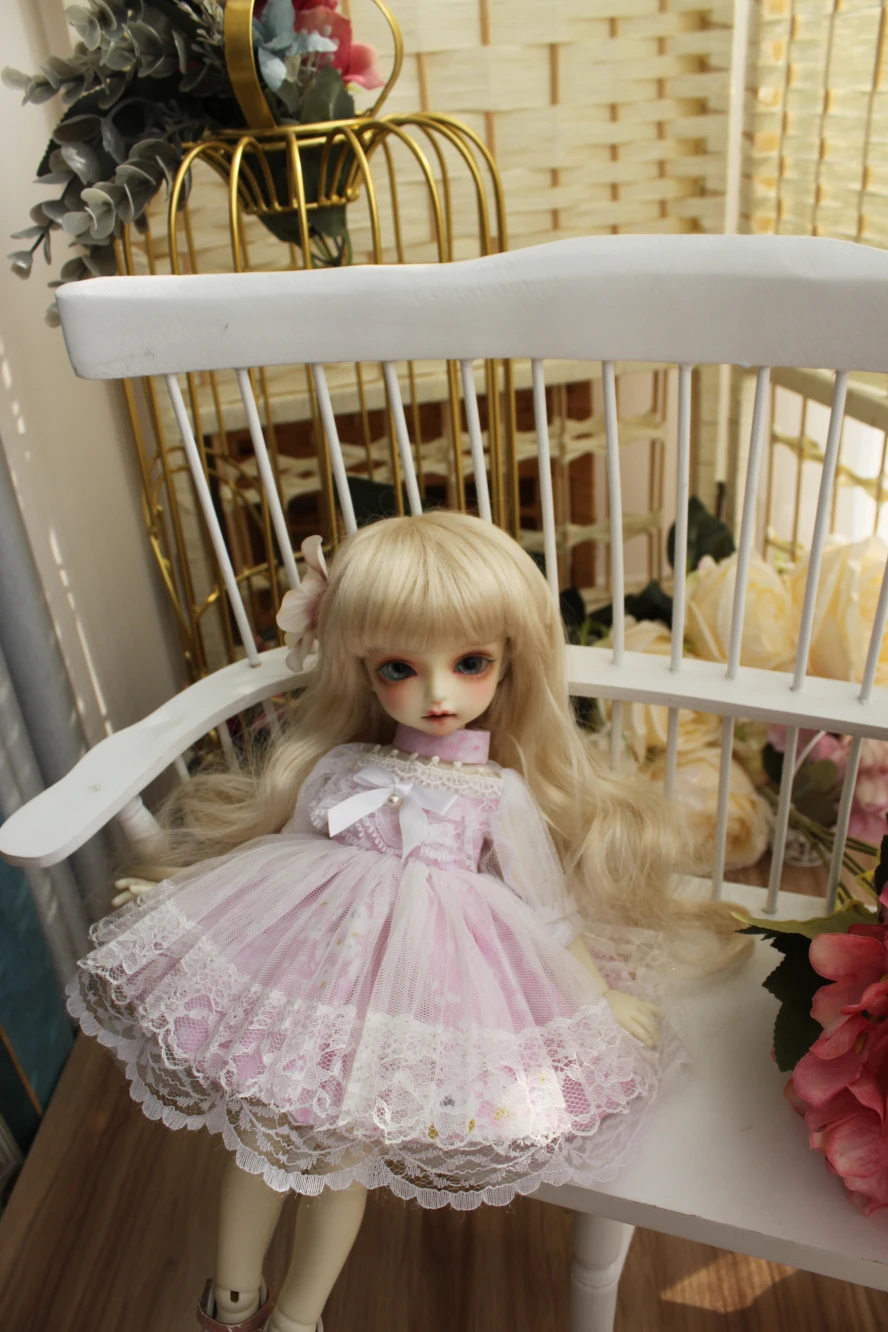 1/4MSD 1/6 BJD куклы одежда с цветочным принтом в стиле «Лолита» платье для игрушки аксессуары платье