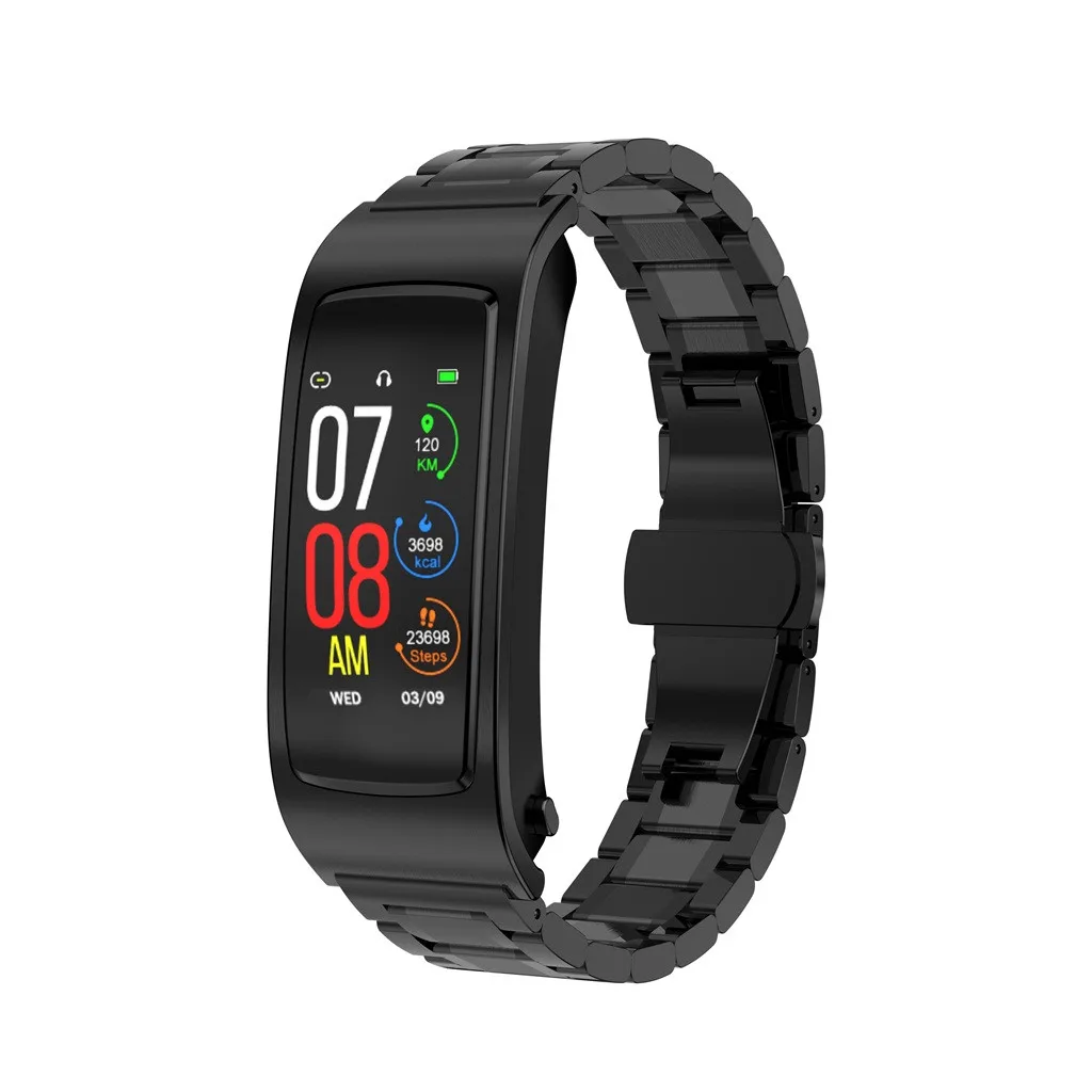 Smartwatch Браслет Blueteeth гарнитура 2 в 1 вызов Спорт Фитнес браслет Смарт часы беспроводные устройства Relógio Inteligente