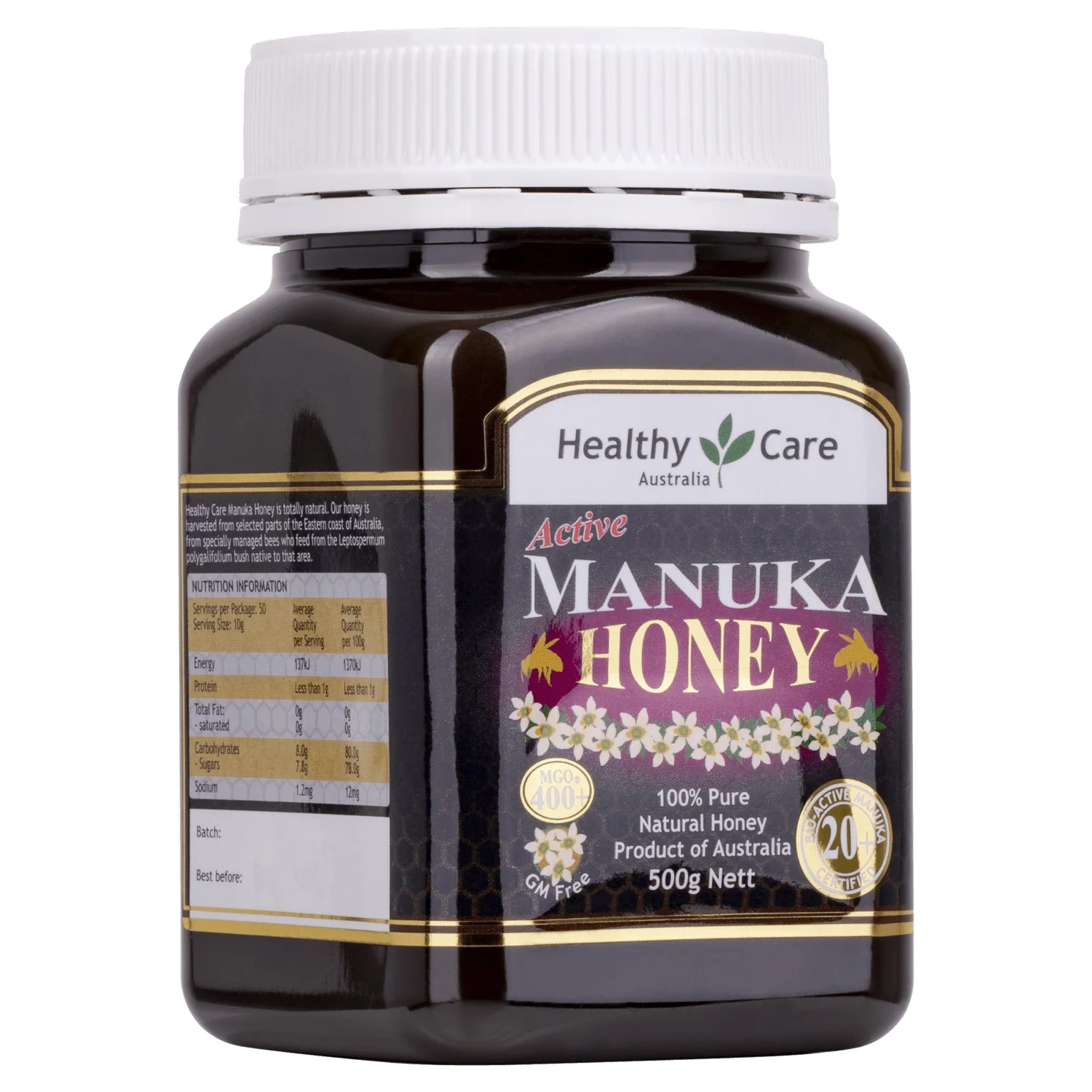 Оригинальное Австралийское средство для здорового здоровья Manuka Honey UMF20 + MGO400 500 г