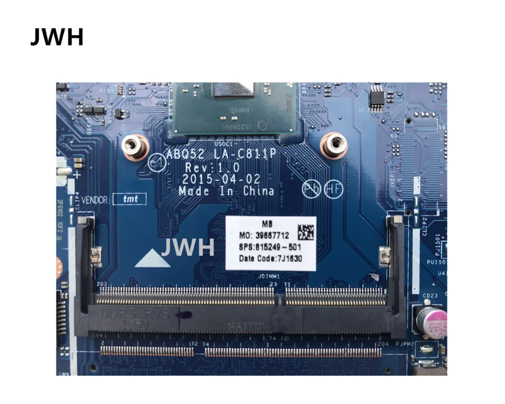 Для hp PAVILION NOTEBOOK 17Z-G 15-AC материнская плата N3700 815249-001 815249-501 815249-601 протестированная Рабочая