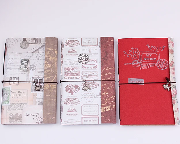 

1PC Novelty Cashmere paper Notebook Pendant Series Planner 18 Pages Diary School Stationery notebooks Student Supplies (ss-1703)
