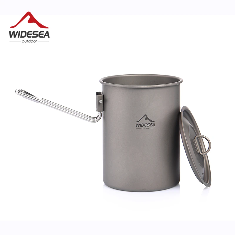 

Widesea Camping Cookware Titanium Tableware Tourist Pot Outdoor Cooking Kitchen Picnic Utensils Backpack Hiking Trekking