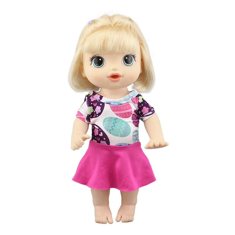 2023 New Dress Fit For 12Inch 30cm Baby Alive Doll  Girl Toys Doll Accessories 4