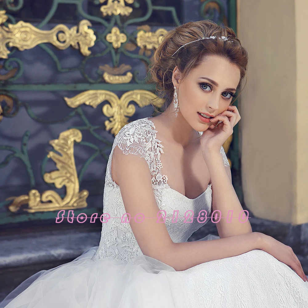 Новое поступление великолепное бальное свадебное платье размера плюс Trajes De Novia свадебное платье из прозрачного кружева и тюля из Китая