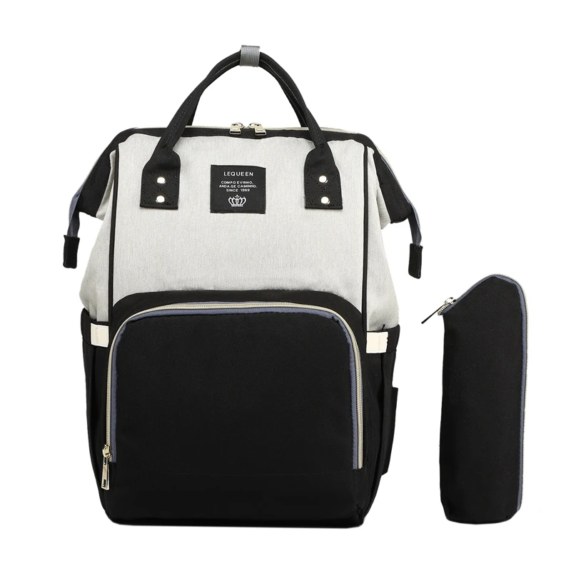 Lequeen, модная сумка для мам, для беременных, USB, сумка для подгузников, брендовая, большая, вместительная, детская сумка, рюкзак для