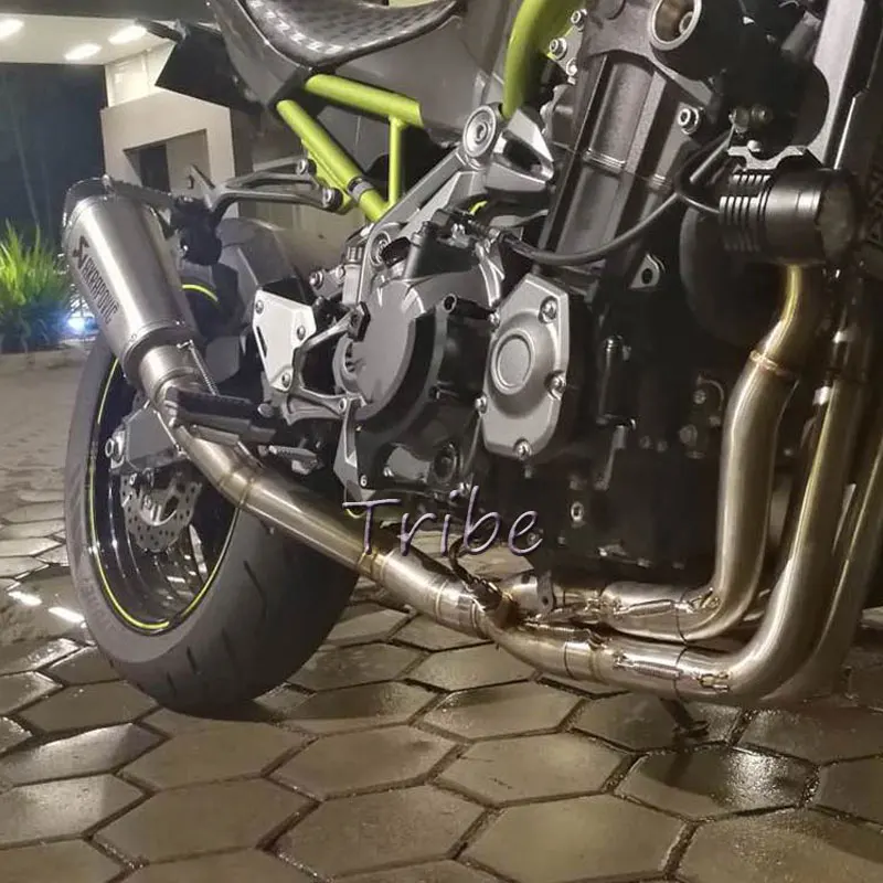 Для Kawasaki Z900 выхлопной полный цикл системы трубы изменение Escape Moto спереди заголовка Буле защелкой из нержавеющей стали для Сталь