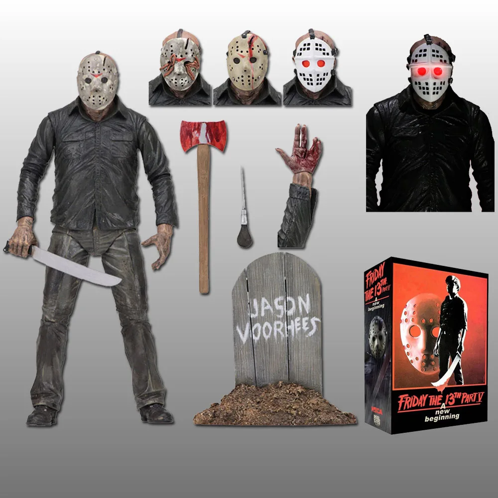 NECA Original Friday The 13th PartV Part5 новое начало Джейсон Вурхиз фигурка игрушка кукла |