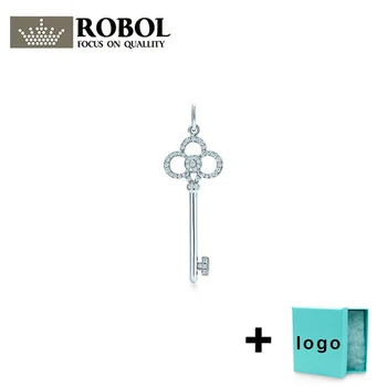 

Xl tf rllen sterling silver key series sweater chain necklace is very suitable for women's party jewelry wholesale free shipping
