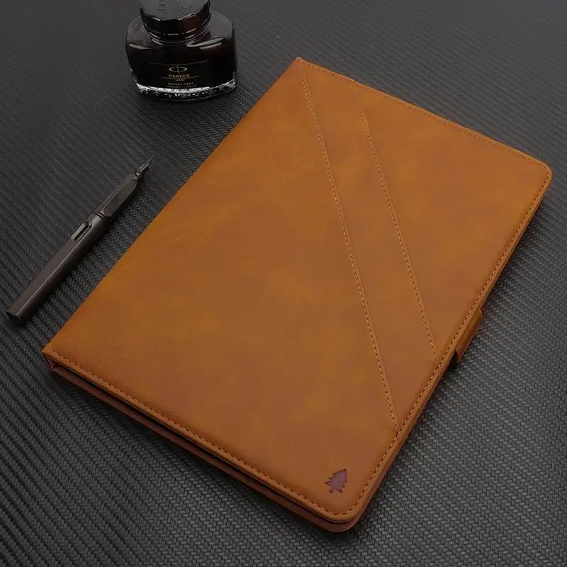 Роскошный чехол для ipad Pro 9,7 AIr 1 2, складной чехол-подставка для карт, чехол-кошелек для ipad 9,7, чехол-книжка для ipad 5 6 - Цвет: Коричневый
