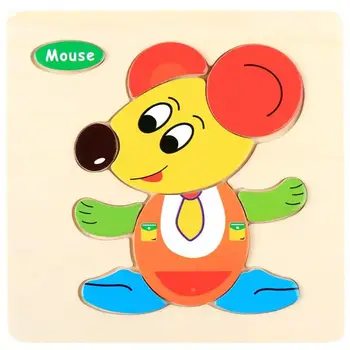 

Hot Selling Puzzle Plot Wood Animal Educational Toys Early Learning for Children Kids Kindergarten LBV