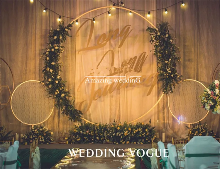 Bebe fiesta boda аксессуары decoracion de hierro forjado anillo redondo arco telon de fondo redondo arco cesped seda искусственные