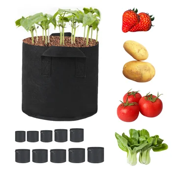 

1-30 gallon big Plant seedling Grow Bags pot home garden tools Potato strawberry fabric Vegetable jardin seedling growing pots