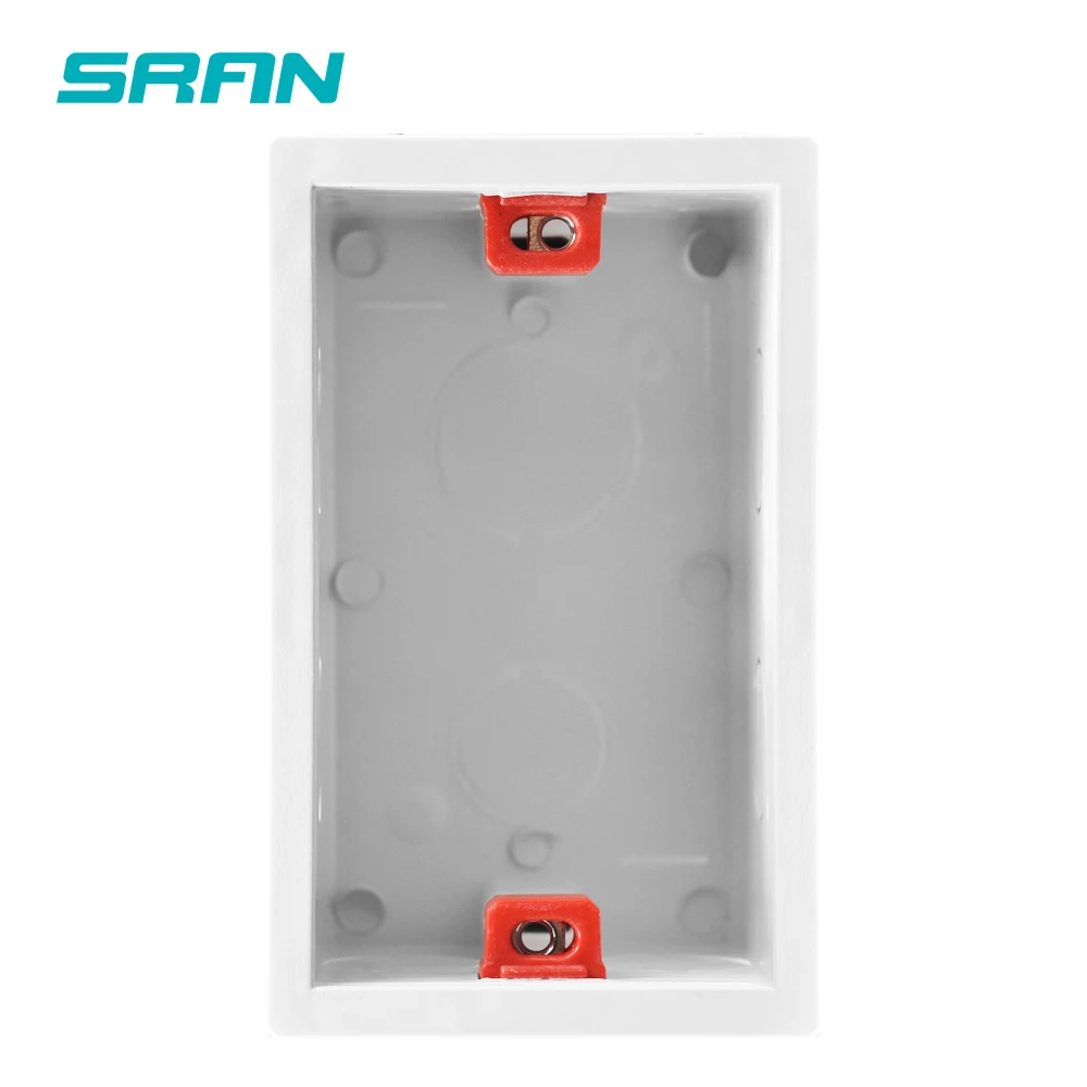 SRAN nothing стандартная Установочная коробка высокоинтенсивная настенная лампа и розетка внутренняя Установочная коробка кассета 106*54*50 мм