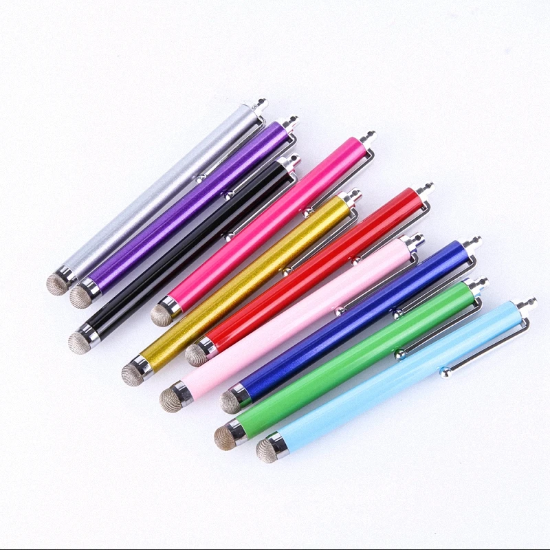 US $348.99 1500pcsLot Fiber Touch Pen Metal Colorful Cloth Capacitive Universal Stylus Pens For IPhone IPad Smart Phone Tablet PC By DHL