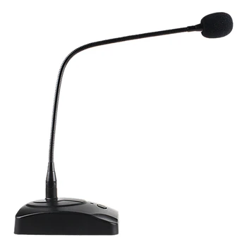 

Condenser Wired Microphone 360° Adjust Freely Studio Speech Microphone for School Speech Meeting PC Laptop