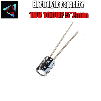 

36PCS Higt quality 16V 100UF 5*7mm 100UF 16V 5*7 Electrolytic capacitor