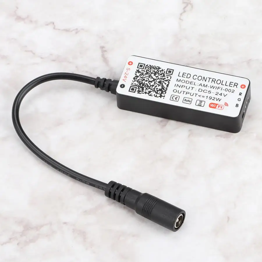 Мини Wifi RGB Bluetooth контроллер DC5V-24V Интеллектуальная музыка Bluetooth контроллер светильник контроллер полосы для RGB RGBW светодиодные ленты