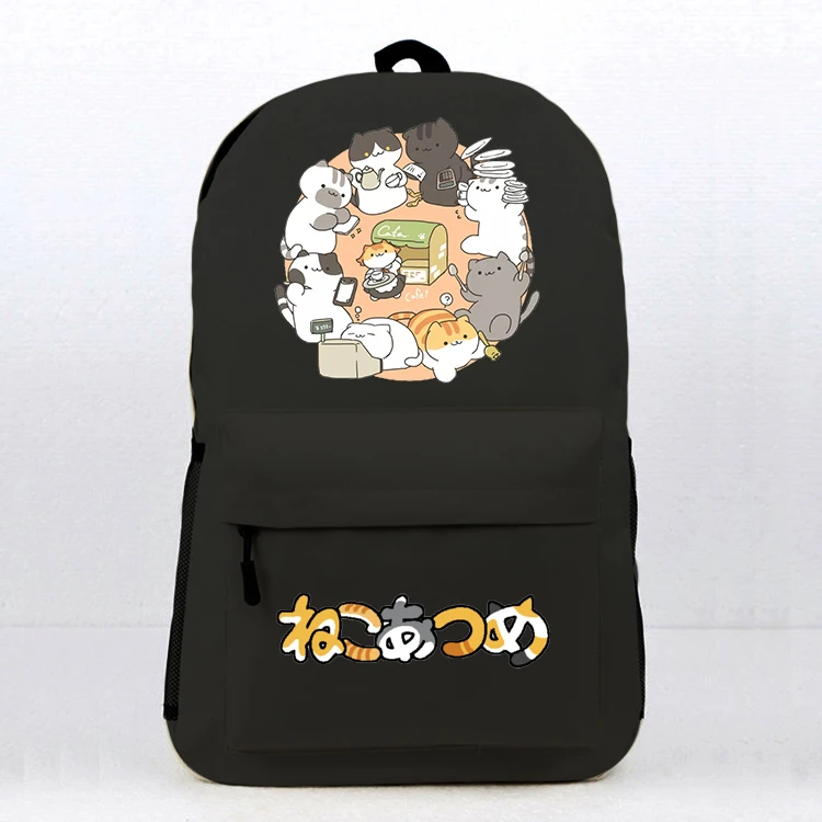 Neko Atsume, рюкзак для косплея, Студенческая школьная сумка на плечо, рюкзак для ноутбука, рюкзак для путешествий, подарок