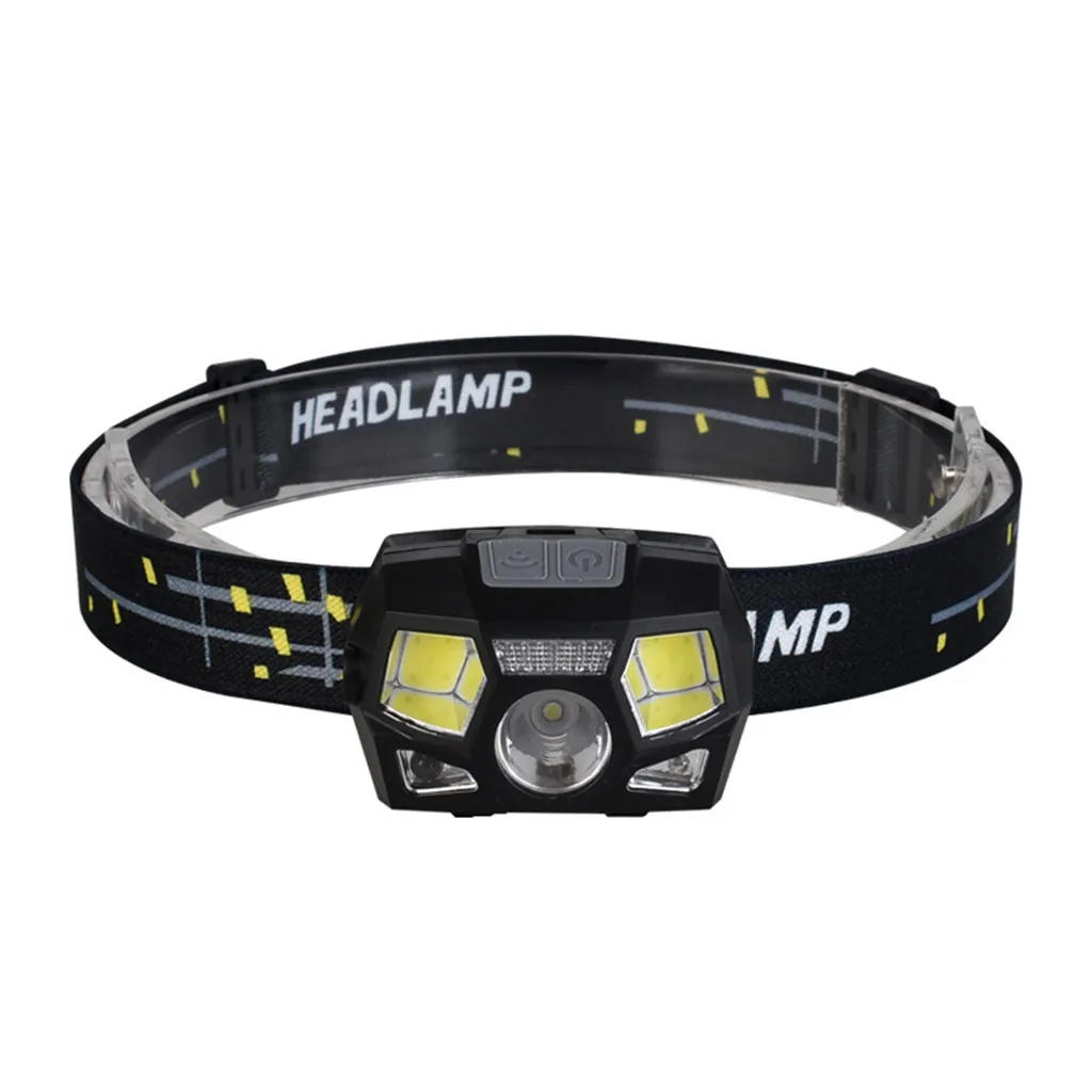 Cheap bike accessories light  Motion Sensor Headlamp COB+Q5 LED Rechargeable Headlight Torch Lamp#4 1