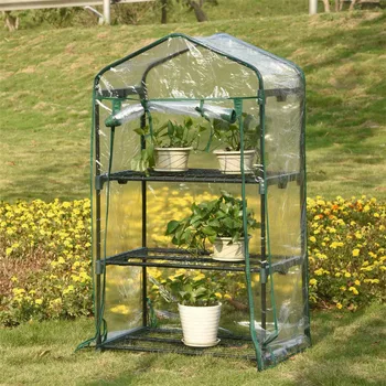 

3 Tiers Greenhouse Tunnel Plant stand Garden Grow Sheds Green House Cover