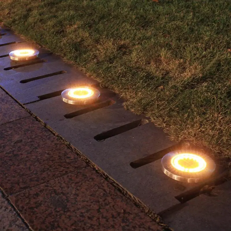 1-4 шт 20LED солнечный погребенный светильник Спайк Водонепроницаемый Открытый Сад земля теплый светильник