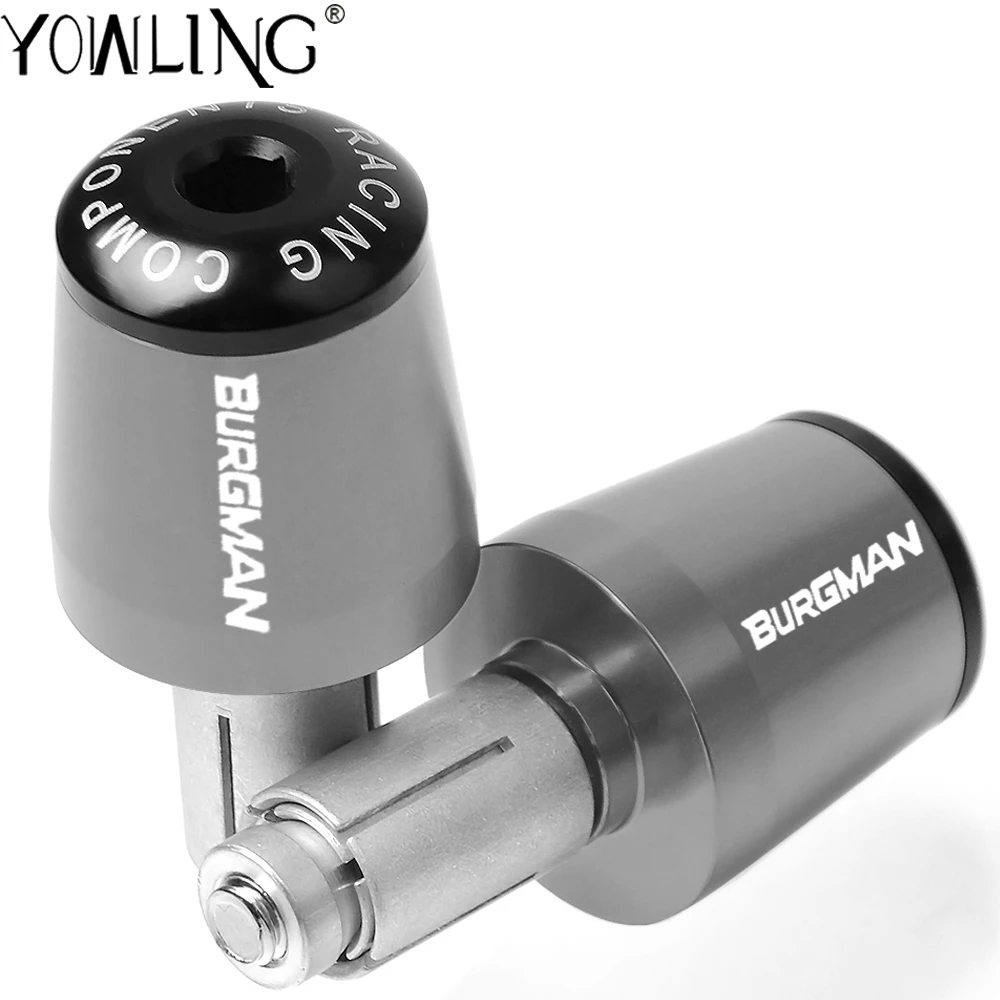 Торцевая крышка на руль мотоцикла аксессуары для SUZUKI BURGMAN 650 400 125 200 250 AN650 AN400 AN125 AN200