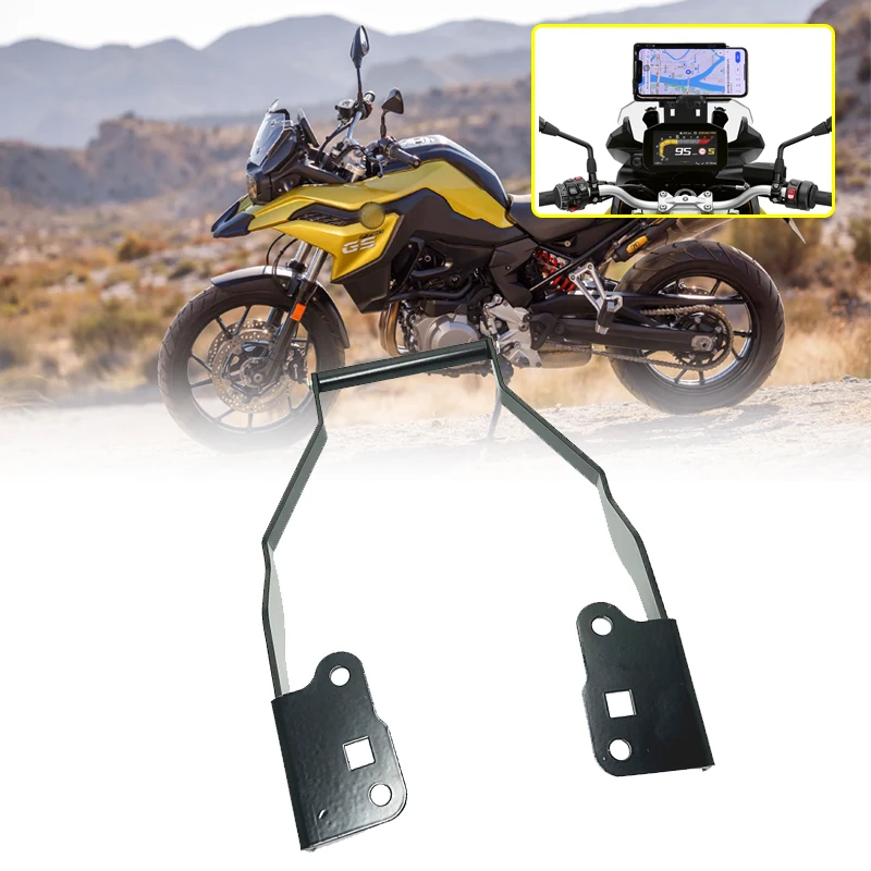 Black Motorcycle 20mm GPS Navigation Mount Bracket Adapter for BMW F750GS F850GS GS 2018-2019 Street Sport Bike Custom 