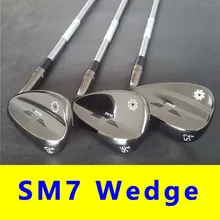 SM7 Клин для гольфа 48/50/52/54/56/58/60/62 серебристый, черный серый клюшки для гольфа драйвер Фервей Утюги Гибридный танкетке клюшка для мужчин