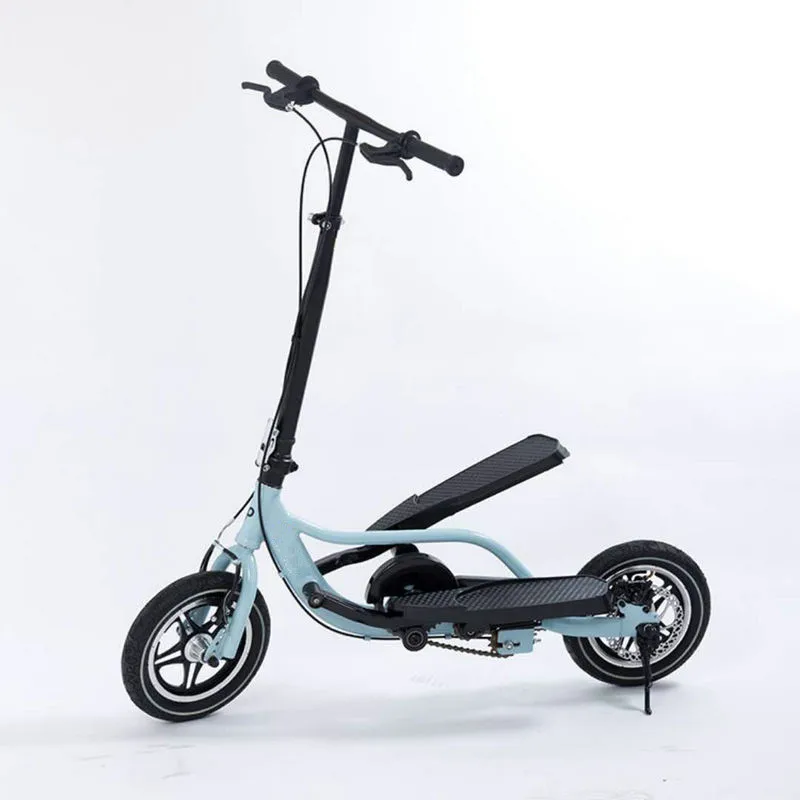 Scooter de Pedal Duplo com Quadro de Liga de Alumínio e Freio a Disco Roda de ar Polegada Pedal Dobre Scooter 12