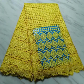

Hot Sales French Lace Fabric High Quality Cord Lace Nigerian Lace Fabric With Stones For Women Party Dress water soluble lace