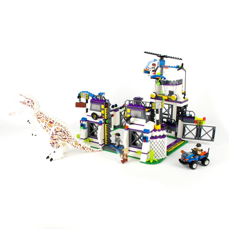 Jurassic World Compatible Legoinglys Set 4 Park 3 Dinosaur T rex Building Blocks Bricks Children Boys 4