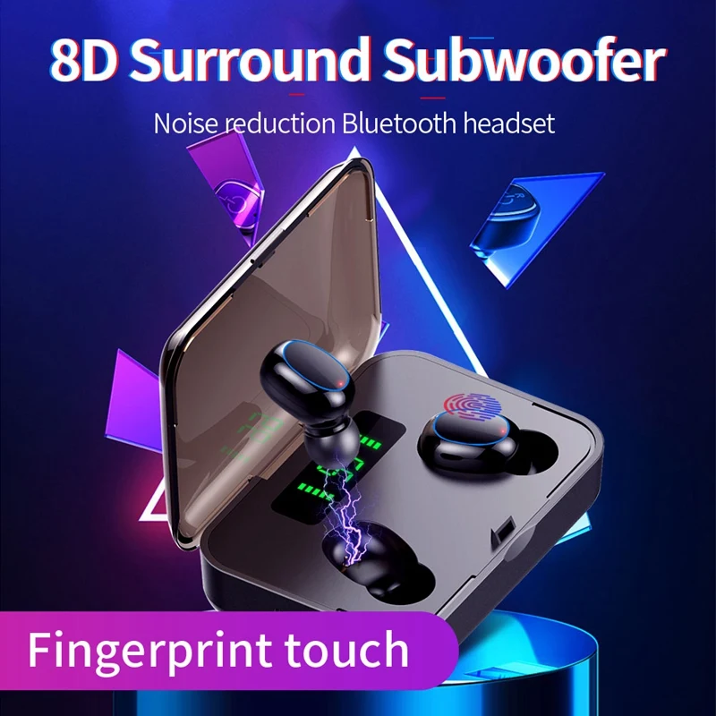 A2S TWS 5 0 Bluetooth Headset Stereo Earphone Wireless Headphone Sports Headset For Xiaomi Samsung Smartphone