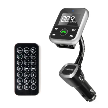 

Bluetooth 5.0 FM Transmitter Handsfree Car Kit Support 3.0 Dual USB Car Fast Charger With Colorful Screen MP3 Player