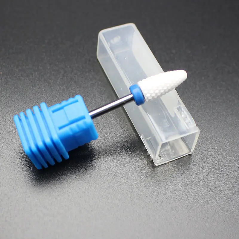 New Nail Art Drill Bit Ceramic Nozzle Remove Acrylic Polish Mill Cutters For Electric Drills Manicure Machine Accessories SCI88