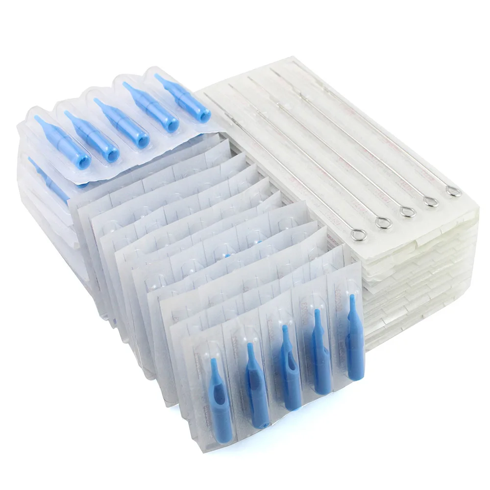 Tattoo Needles And Tubes Combo 100pcs Disposable Mixed Tattoo Needles