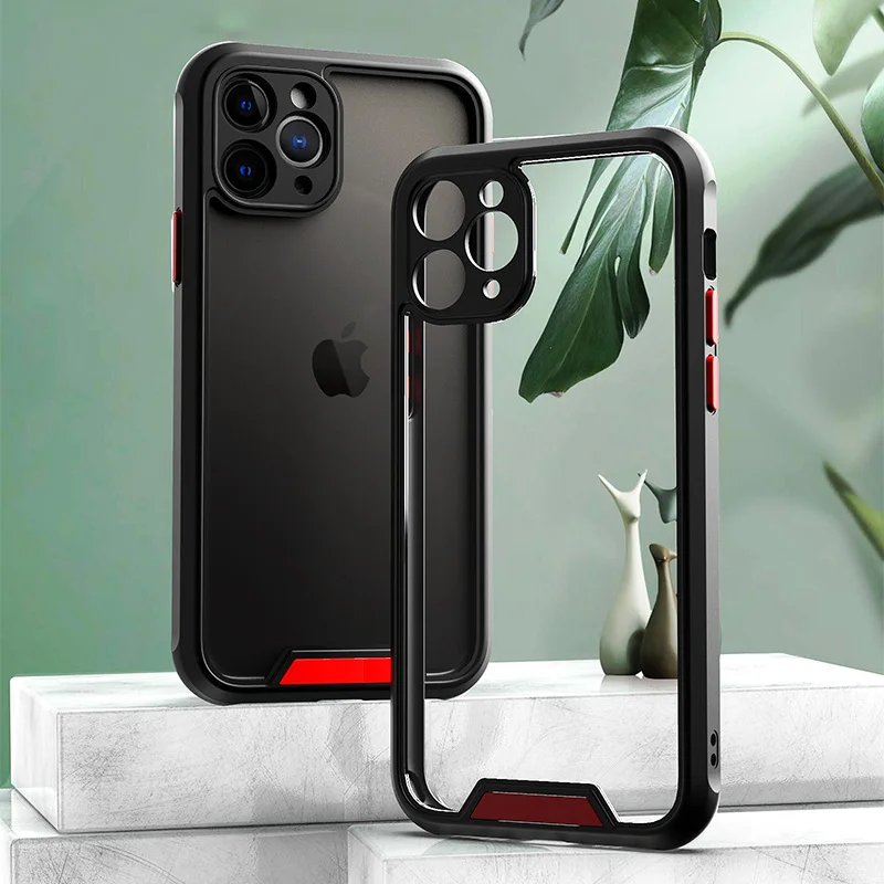 Funda a prueba de golpes para iPhone, Protección trasera para cámara, 11 12 11Pro Max XR XS Max X XS 7 8 Plus 12Pro SE 2020