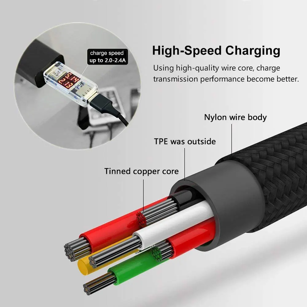 3 в 1 USB кабель для iPhone samsung S9 Xiaomi мульти Быстрая зарядка микро USB кабель usb type C кабели для мобильных телефонов