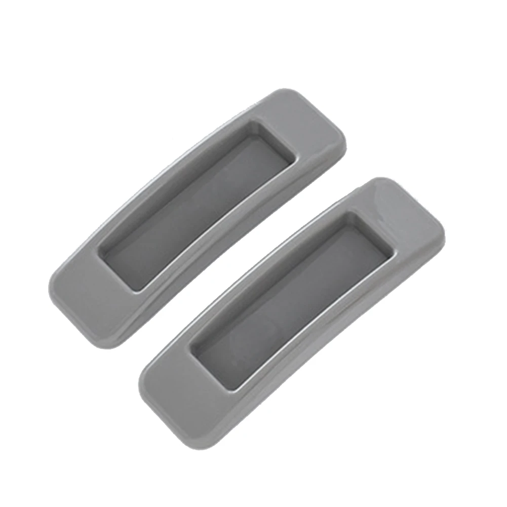 Grey 2 шт., самоклеющиеся дверные ручки, оконные ручки, экономичный прямоугольник, ящик для шкафа, домашний шкаф, ABS ручка для выдвижных ящиков - Цвет: Grey