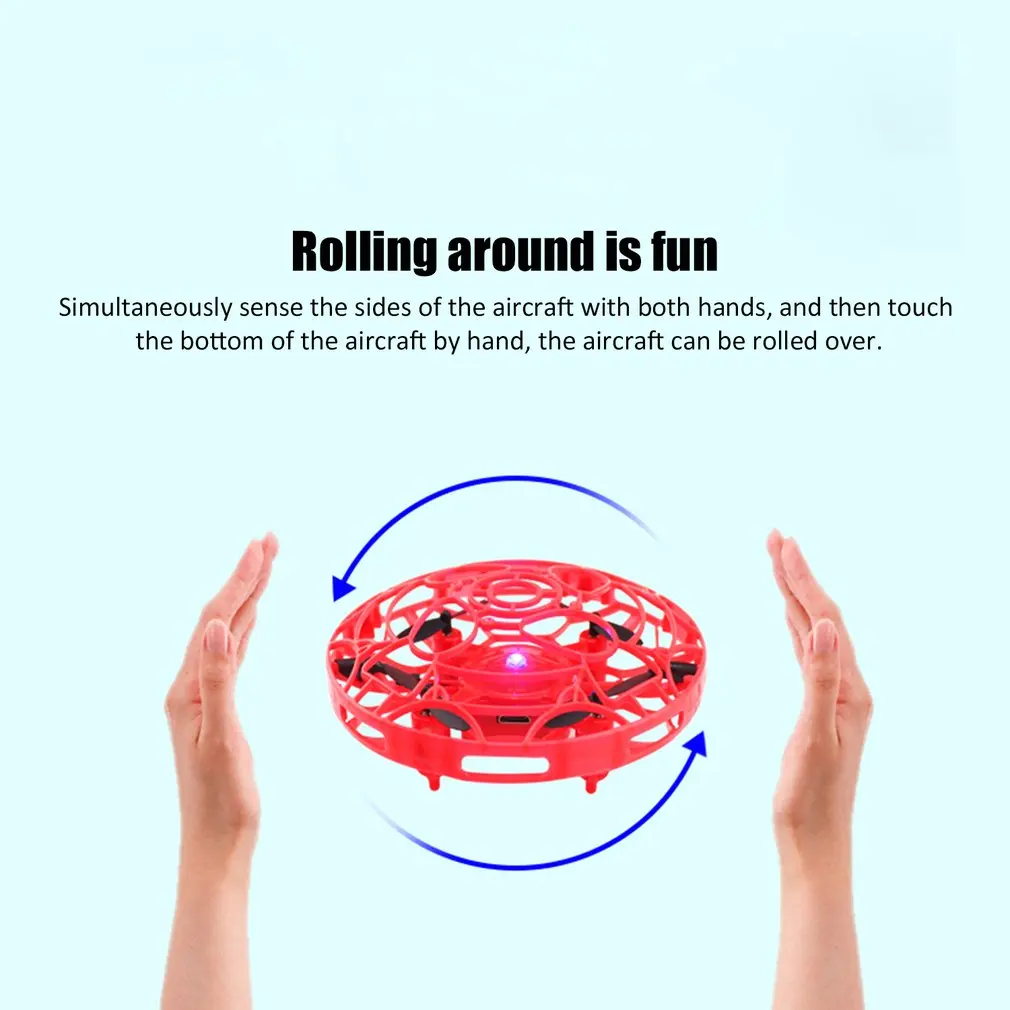 Мини НЛО индукционный самолет Rolling Surround четырехосный самолет устойчив к падению знак индукции НЛО детские игровые Игрушки