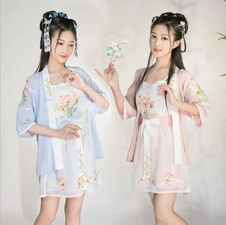 Оригинальный дизайн китайская фея Женский комплект ханьфу в китайском стиле: