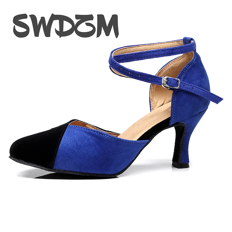 

Fashion pin buckle jazz ballroom Latin dance shoes, dancing women training Chinese pole small heel high heel summer sandals