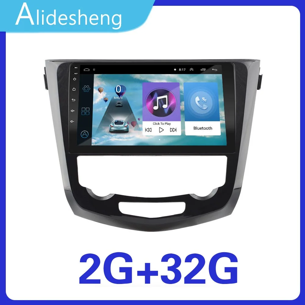 2.5D 2Din Android 8.1GO автомобильный dvd мультимедийный плеер gps для Nissan X-Trail Qashqai j11 j10 Радио Навигация Радио BT WiFi - Цвет: X-Trail-2G