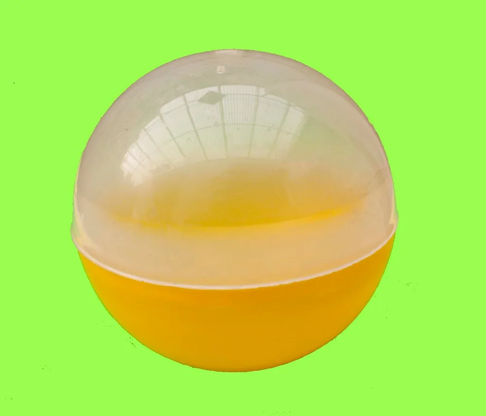 

10pcs 100mm big Plastic Empty Capsule 10cm Round Capsule For Toys Gift 4" Half Clear Half Colored Plasitc Ball Plastic Container