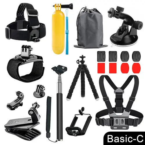 ORBMART for GoPro Accessories Set for Go Pro Hero 13 12 11 10 9 8 7 6 5 4 Black Mount for DJI Insta360 for Sjcam Action Camera - Image 9