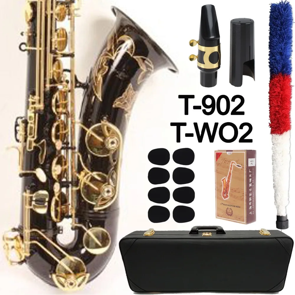 De Xin тенор саксофон T 902 WO2 черным лаком Tenor Лигатура мундштука тростник шеи для