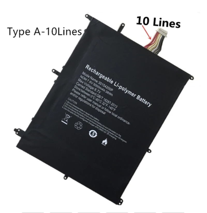 Bateria para Jumper Nv2874180-2s Smart E17 Smartbook 133s Ezbook x4 Trist4rd64s Nv-2874168 30154200p 28140168 Neox14c-4bl32 4bl64 - Imagem 3