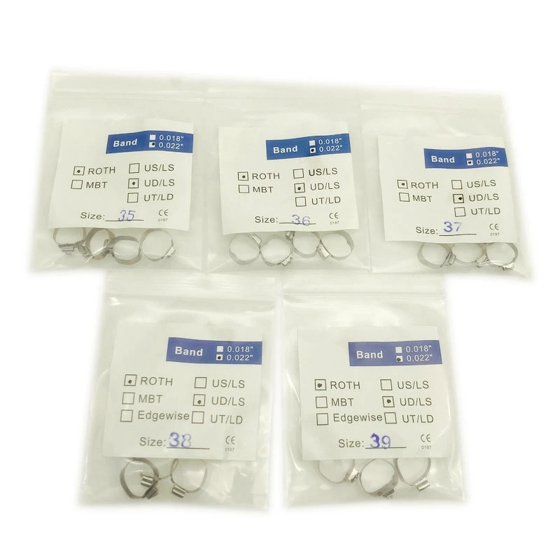 1 Bag Dental Ortho 1st Molar Bands Prewelded with Buccal Tubes Roth 0.022&quot U2/L1 | Красота и здоровье