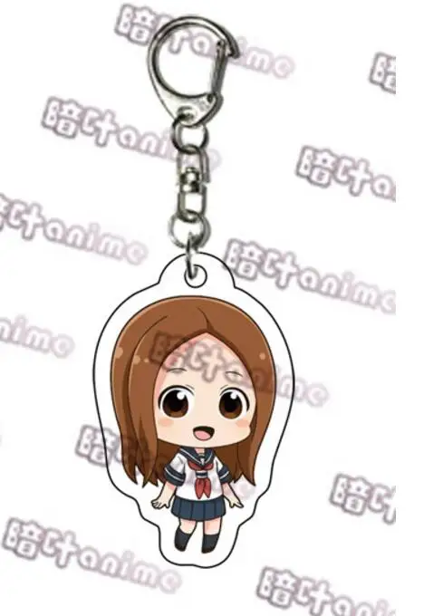 06 Аниме Teasing Master Takagi-san Takagi Nishikata Косплей двухсторонний акриловый брелок в виде фигуры брелок-подвеска подарки - Цвет: 06